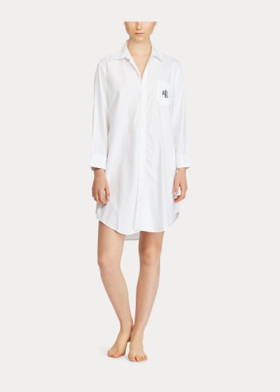 Women's Ralph Lauren Cotton Dobby Pajama Top | 756932SHK